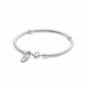 Pandora Moments Silver Lobster Clasp Charm Bracelet